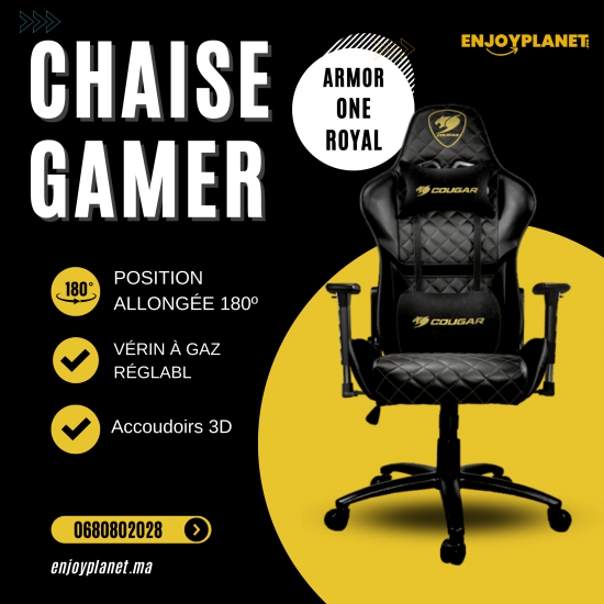Dxracer Chaise gamer DXRacer Rouge avec Rgb - ENJOYPLANET