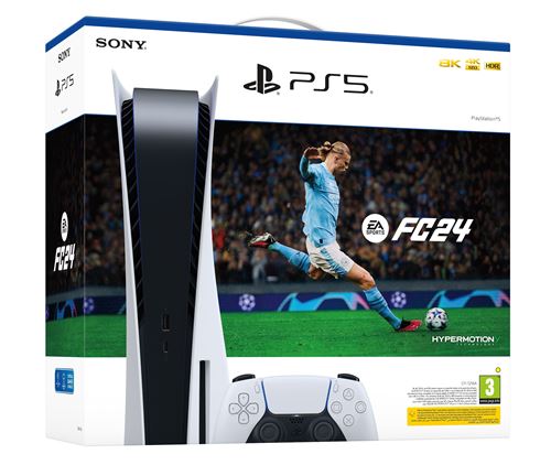 Pack console PS5 Standard + EA Sports FC24 2