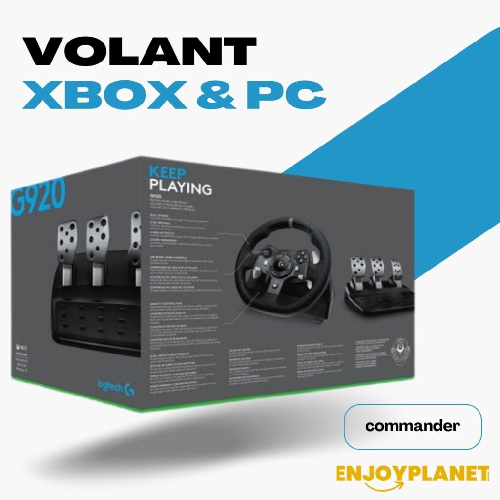 Volant Logitech G920 Compatible XBox et PC, Prix maroc sur ENJOYPLANET
