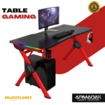 Table Bureau Gaming RGB Rouge - Prix Maroc