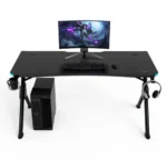 Bureau Gaming Noir ArmadaX Archer B1 RGB 150cm