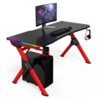 Table Bureau Gaming RGB Rouge - ENJOYPLANET